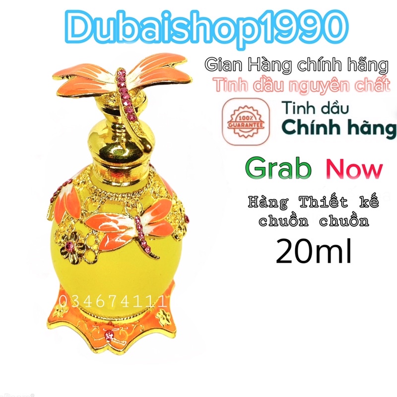 Tinh dầu nước hoa Dubai thiết kế cao cấp chuồn Hồng đậm