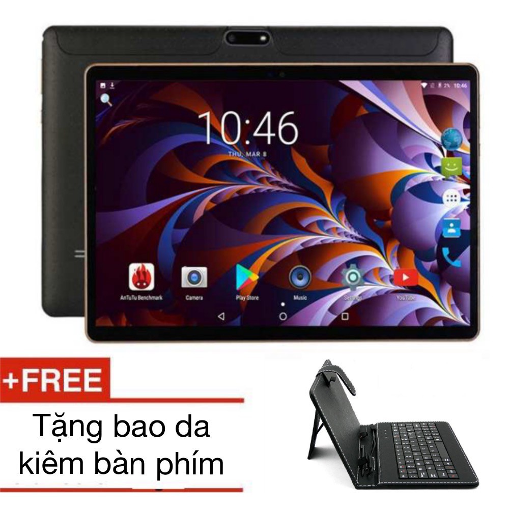  Máy tính bảng Android 6.0 Ram 4G, Rom 64Gb 2 sim nghe gọi nhắn tin tặng kèm bao da kiêm bàn phím  PQ-003 | WebRaoVat - webraovat.net.vn