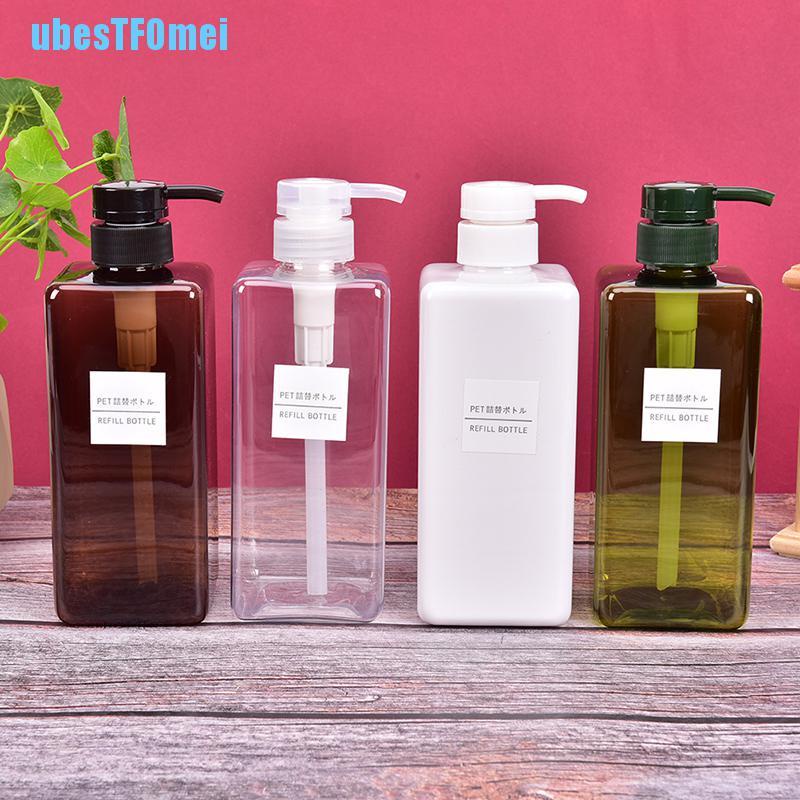 Bình Nhựa Rỗng 650ml Đựng Dầu Gội Sữa Tắm Tiện Dụng