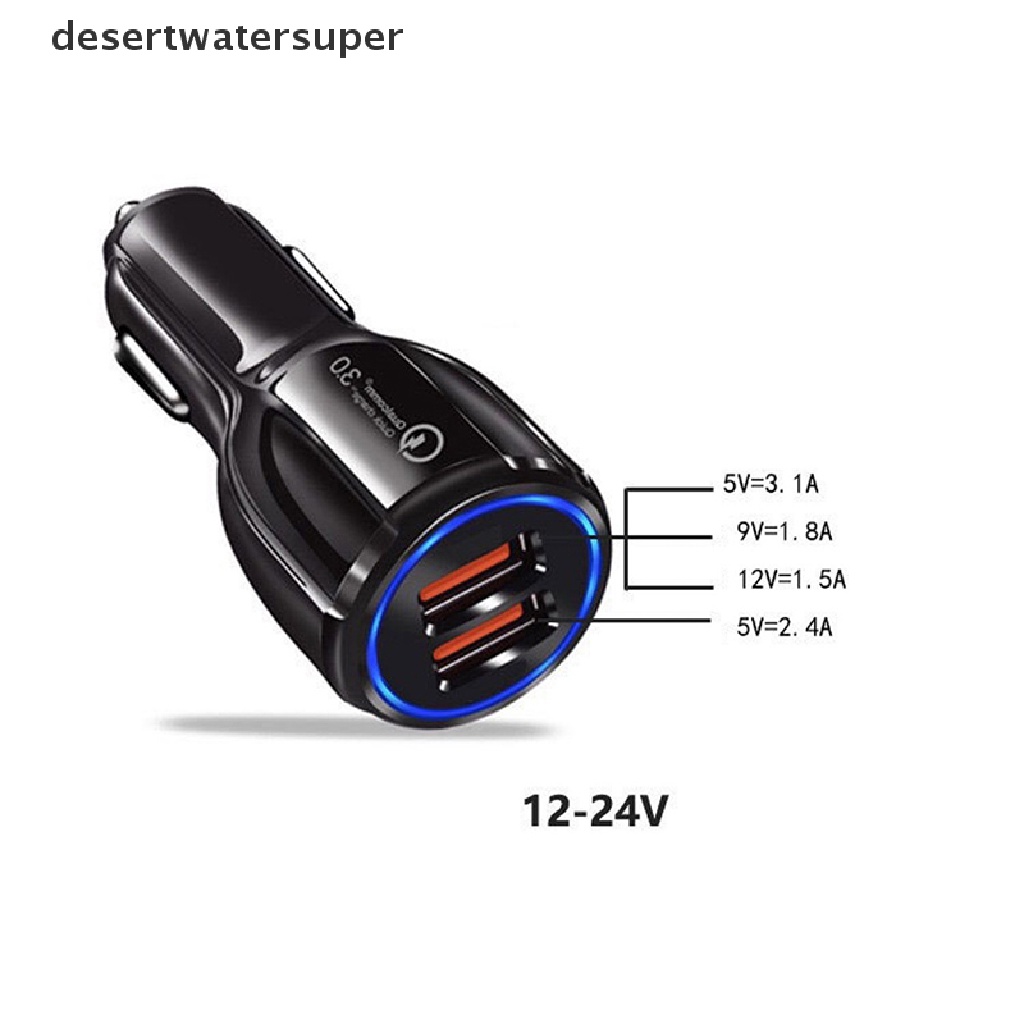 DSVN qc3.0 2usb car charger 5v 3.1a fast charge mobile phone with computer .