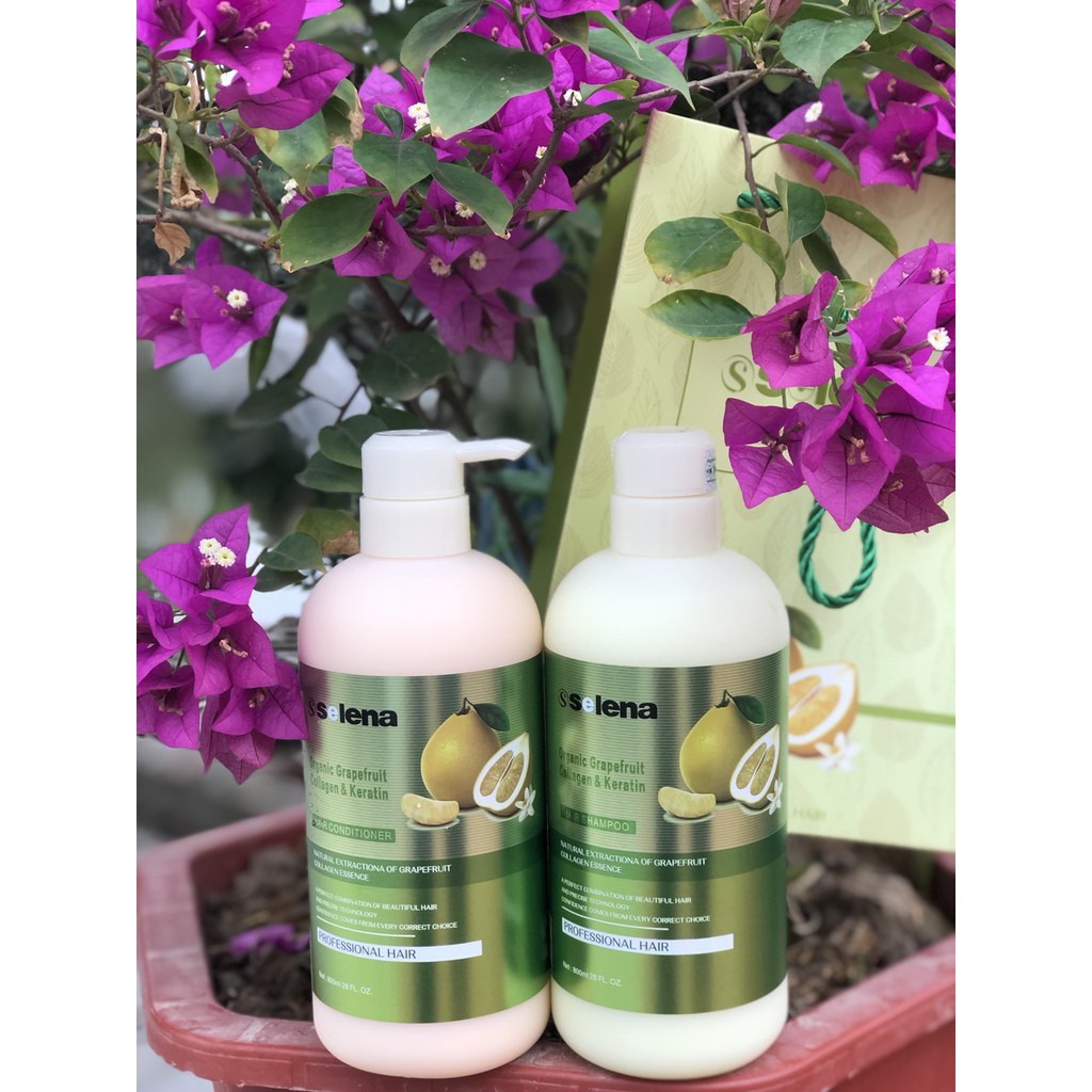 DẦU GỘI - DẦU XẢ BƯỞI SELENA NHẬP KHẨU 800ML | BigBuy360 - bigbuy360.vn