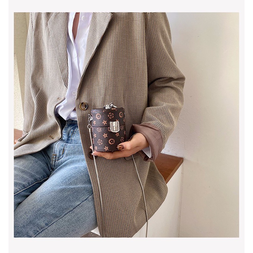 Túi đeo chéo dạng ống tròn thời trang sành điệu cho nữ