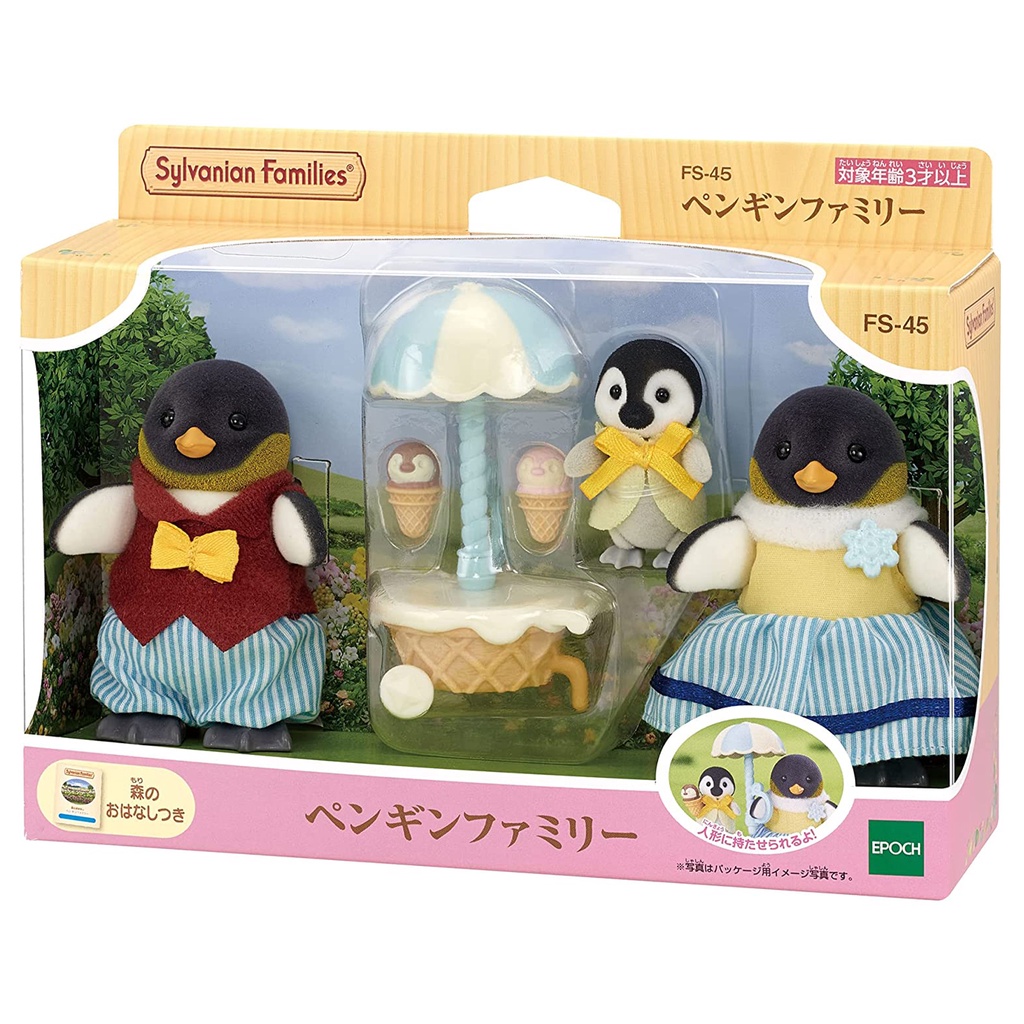 MỚI Đồ Chơi Sylvanian Families Gia Đình Chim Cánh Cụt Penguin Family