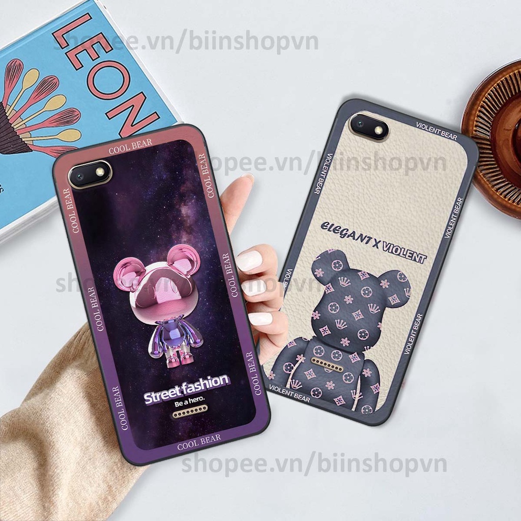 Ốp Xiaomi Redmi 4A / 5A / 6A hình gấu bear brick đẹp độc lạ, thời trang, cá tính