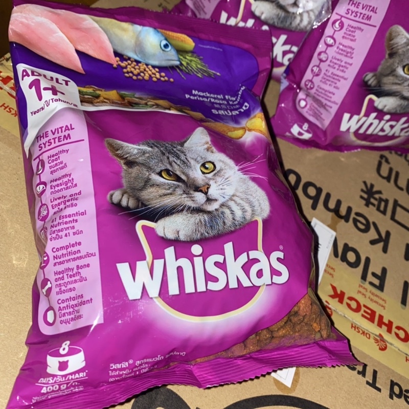 Thức ăn Whiskas dinh dưỡng dành cho mèo trưởng thành - 400g