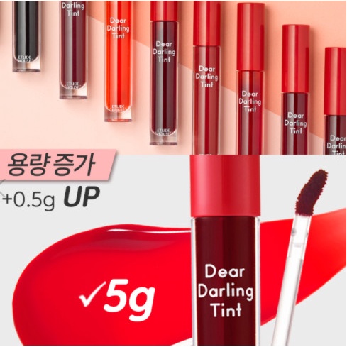 Son Tint lì căng mọng Etude House Dear Darling Water Gel Tint 5g, kèm bill web