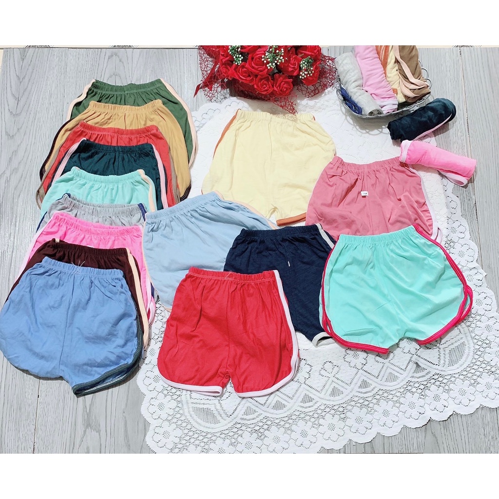 MẪU MỚI| QUẦN ĐÙI BO CHUN CHẤT COTTON MỀM MÁT| MÀU SÁNG ĐẸP CHO BÉ TRAI VÀ BÉ GÁI| 7-18G. XƯỞNG MAY BIBO