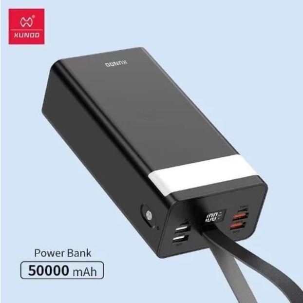 Sạc Dự Phòng 50.000mAh Xundd XDCH 023 Sạc Nhanh 18W Tích Hợp Đèn Pin Chiếu Sáng