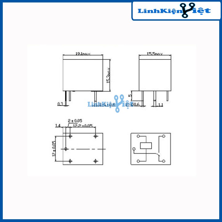 Relay Songle SRD 5P 10A - 1 chiếc