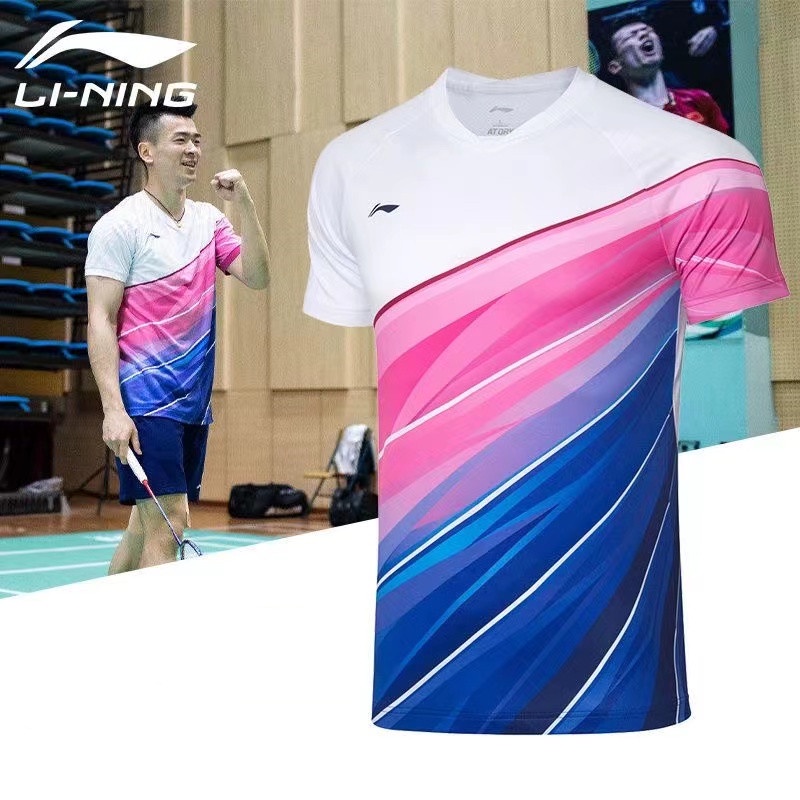 Li Ning Áo Thể Thao Cầu Lông Tay Ngắn Nhanh Khô Cho Nam Và Nữ