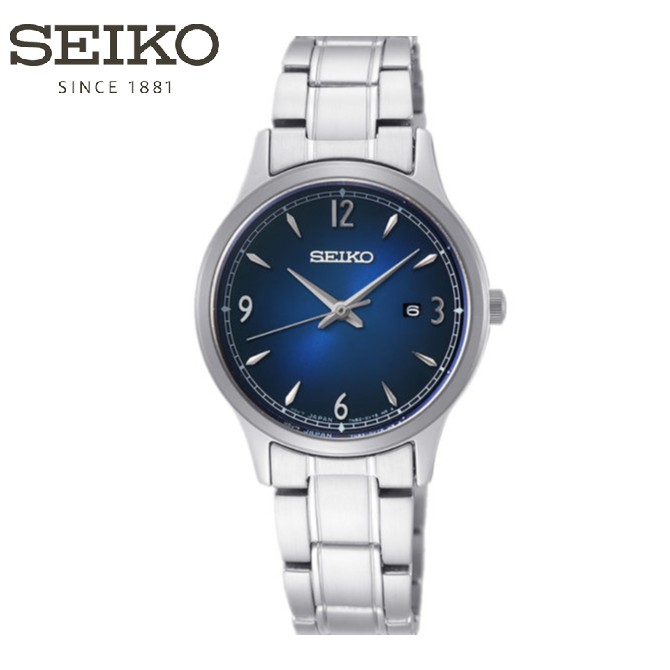 Đồng hồ nữ Seiko SXDG99P1 Chính Hãng Nhật Bản - Dây Thép Không Rỉ - Mặt Xanh Sunray