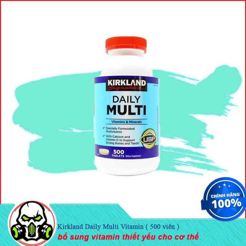 Thực Phẩm Bổ Sung Vitamin Thiết Yếu Cho Cơ Thể Kirkland Daily Multi Vitamin ( 500 viên )