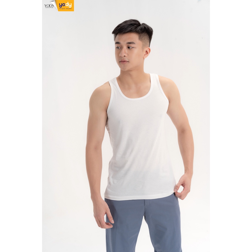 Áo ba lỗ YODY nam chất liệu cotton mềm mịn thoáng mát co giãn tốt BLM5007