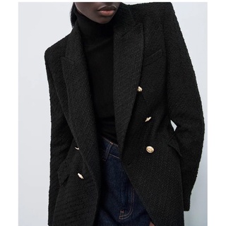 ÁO VEST DẠ TWEED ZARA AUTHENTIC TUỒN STORE