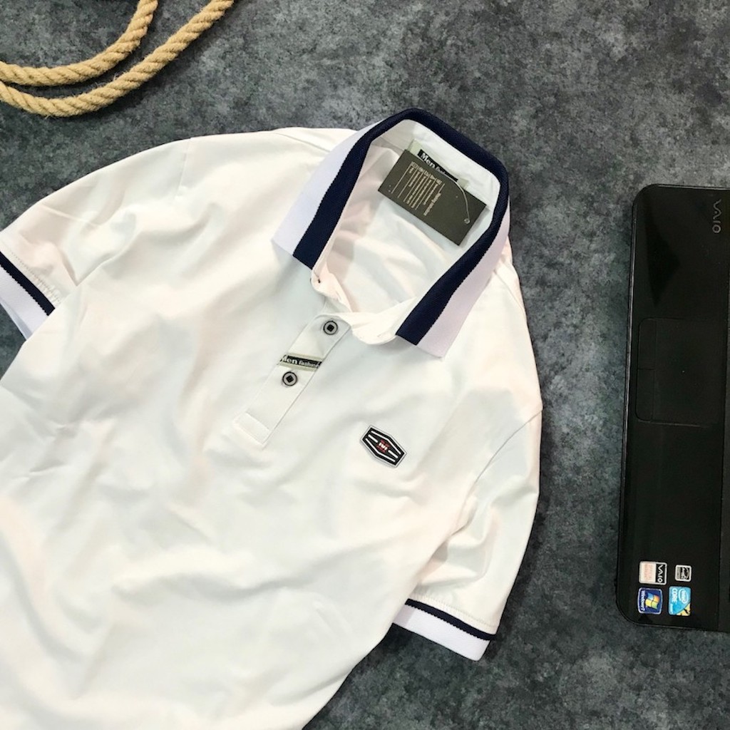 Áo thun nam cổ bẻ thun cotton body mặc mát mặc đi chơi đẹp ASTD067