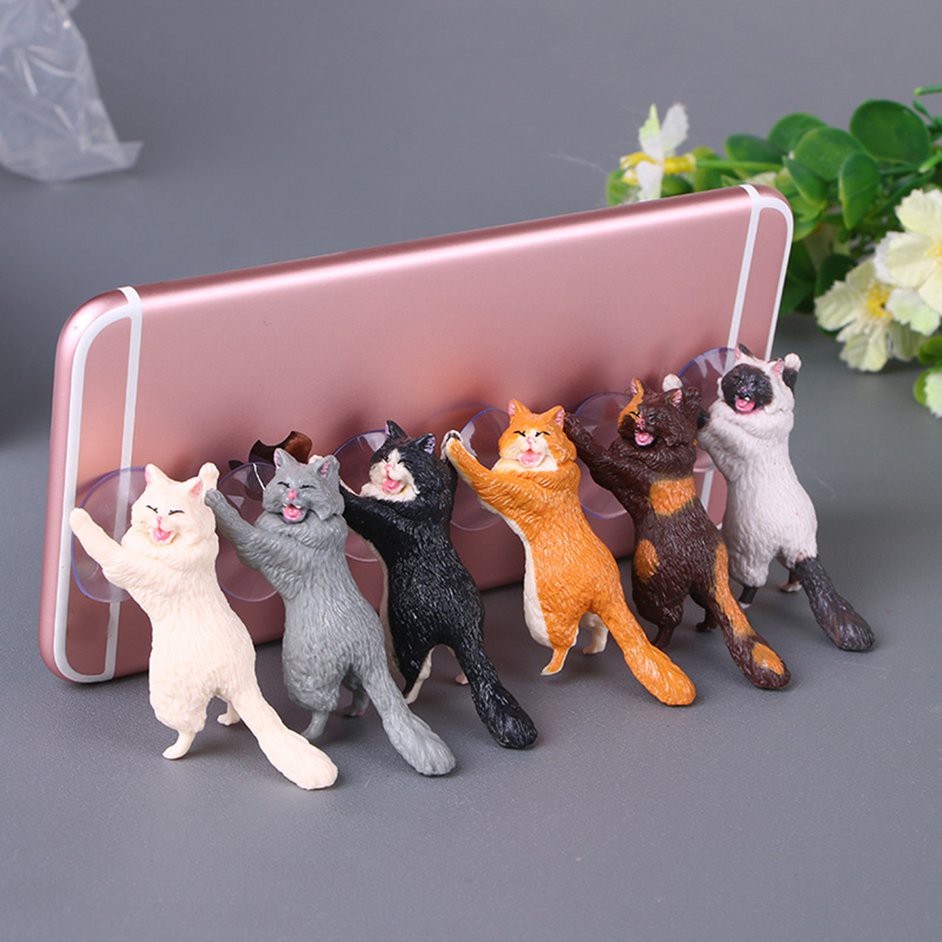 Giá đỡ điện thoại hình mèo bằng nhựa resin dễ thương | BigBuy360 - bigbuy360.vn