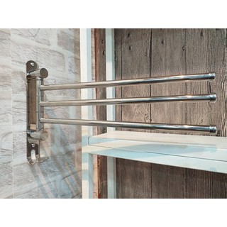 MÓC TREO QUẦN ÁO - 3 THANH INOX 304