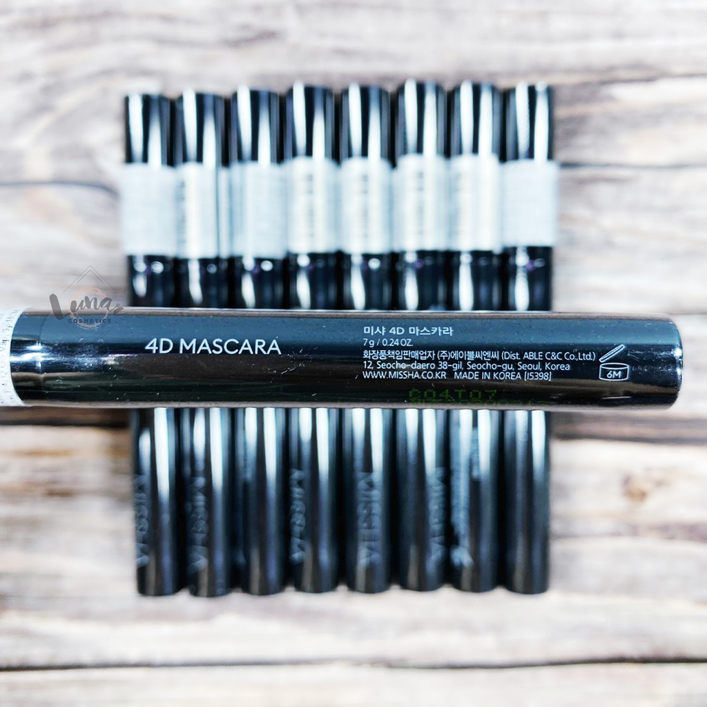 Mascara Missha 4D Làm Dày Mi Và Cong Mi Mẫu Mới - Chuốt Mi Missha 4D Không Lem