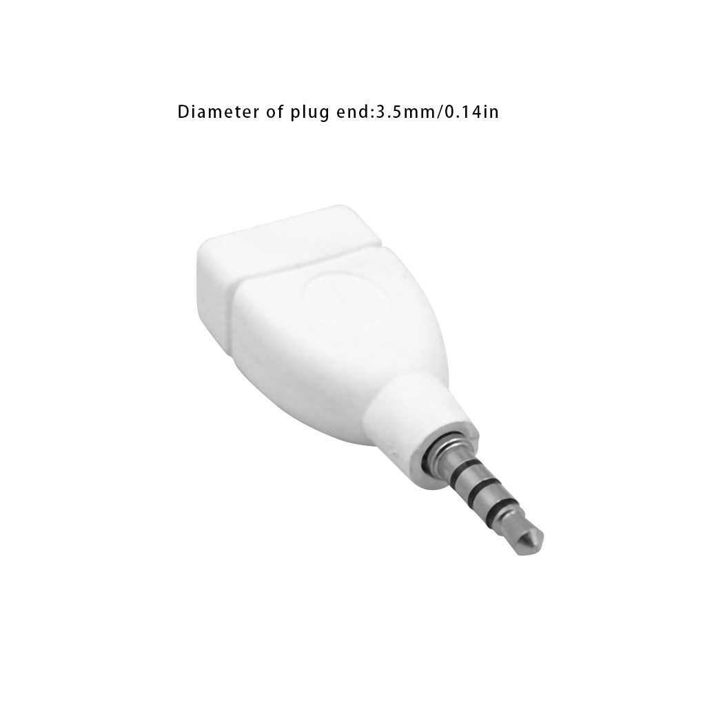 3 5mm Adapter USB Female to 3 5mm Male Converter Portable Car AUX Audio Jack Adapter Accessory