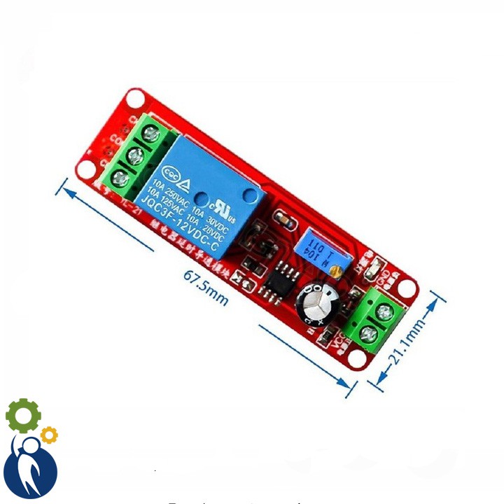 Mạch Tạo Thời Gian Trễ Đóng Ngắt Relay NE555 5V