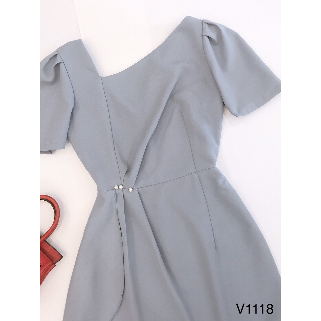 [ xả kho ] MiD Đầm EO ĐÍNH NGỌC V1118 Mie Design ảnh thật