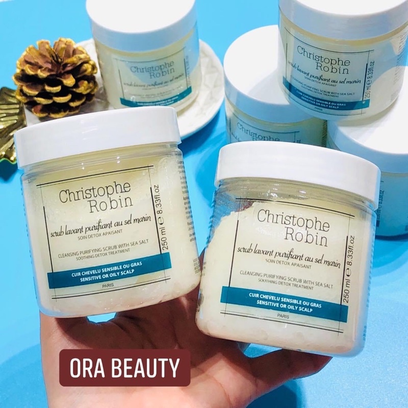 Dầu gội tẩy tế bào chết tóc CHRISTOPHE ROBIN Purifying Scalp Scrub with Sea Salt