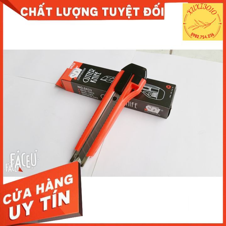 Dao Rọc Giấy,Dao Trổ SDI To (0423) ,Nhỏ (0404)Tặng Thêm Lưỡi Dao Thay Thế.