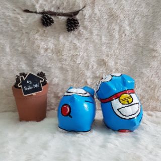 Heo đất handmade -  Đôrêmon