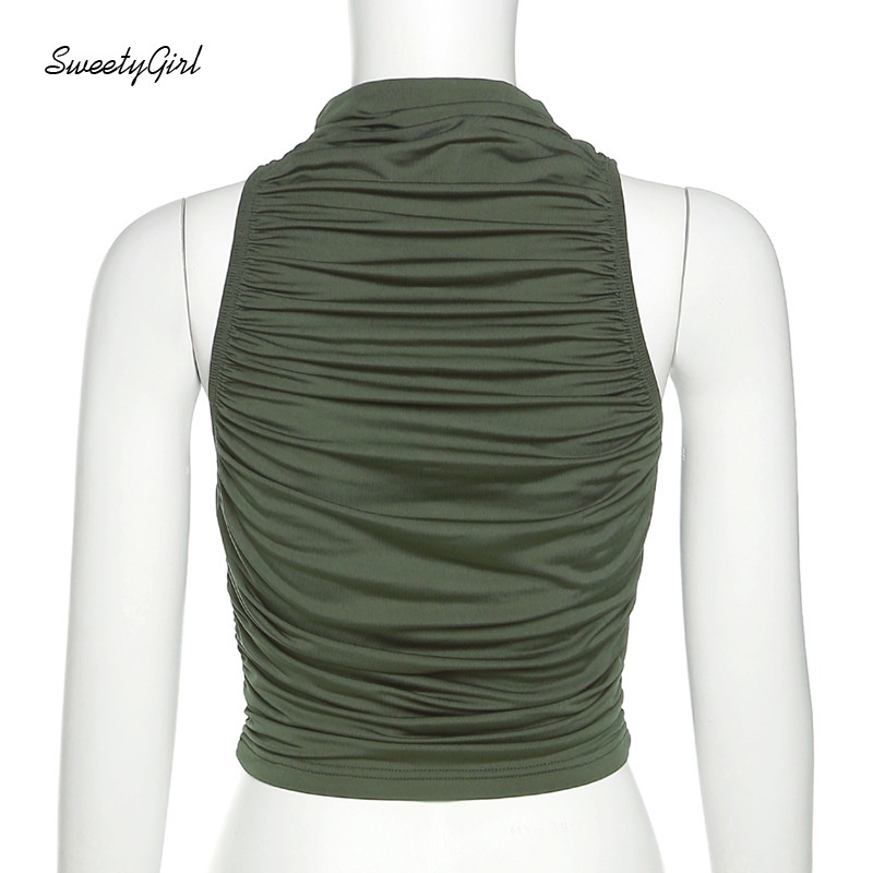 Áo Croptop Sát Nách Cổ Tròn 2022 Thời Trang Cho Nữ