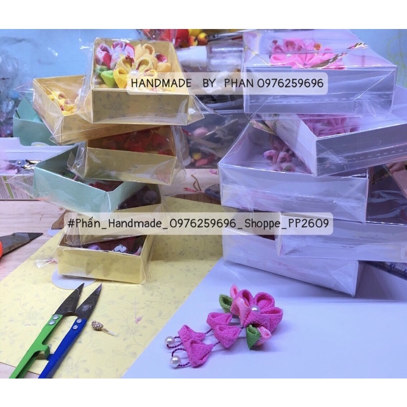 Hoa cài tóc Kanzashi loại 1 hoa nhỏ