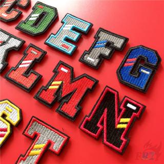 ☸ Letters Hook Loop Patch ☸ 1Pc Badges Embroidered Appliques for Hat Backpack Cloth Decoration
