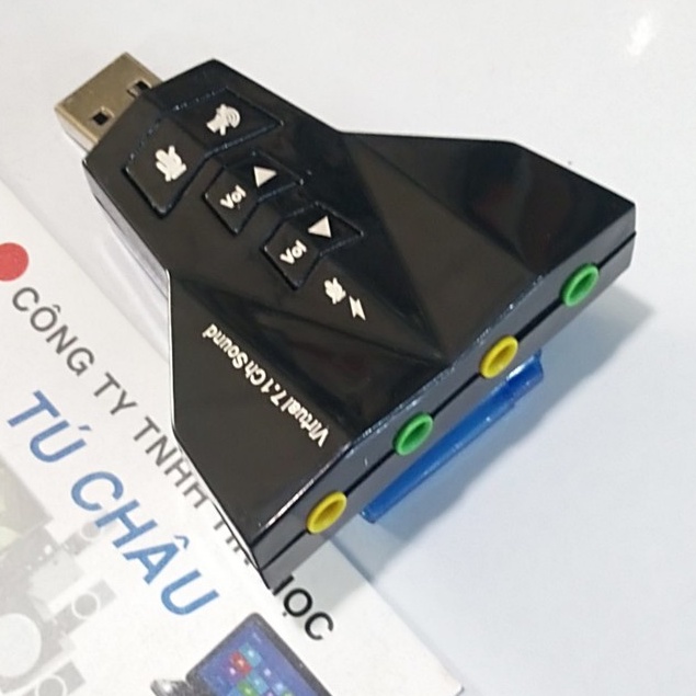 USB âm thanh: USB Sound Adapter Virtual 7.1 - Dạng phi thuyền