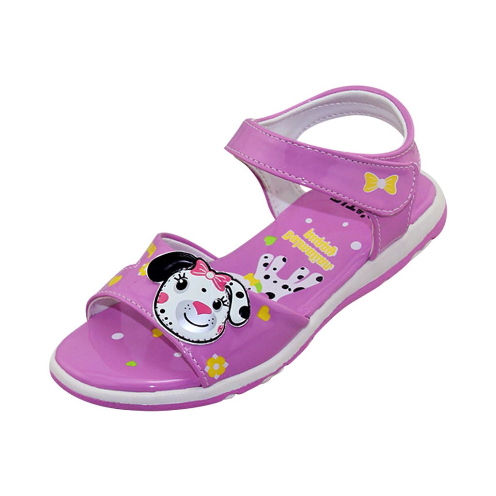 Sandal bé gái - SOB.226 Tím - đế bằng