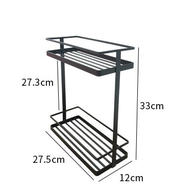 Kệ gia vị nhà bếp 2 tầng Inox No 1103, kệ đựng đồ nhà bếp đa năng