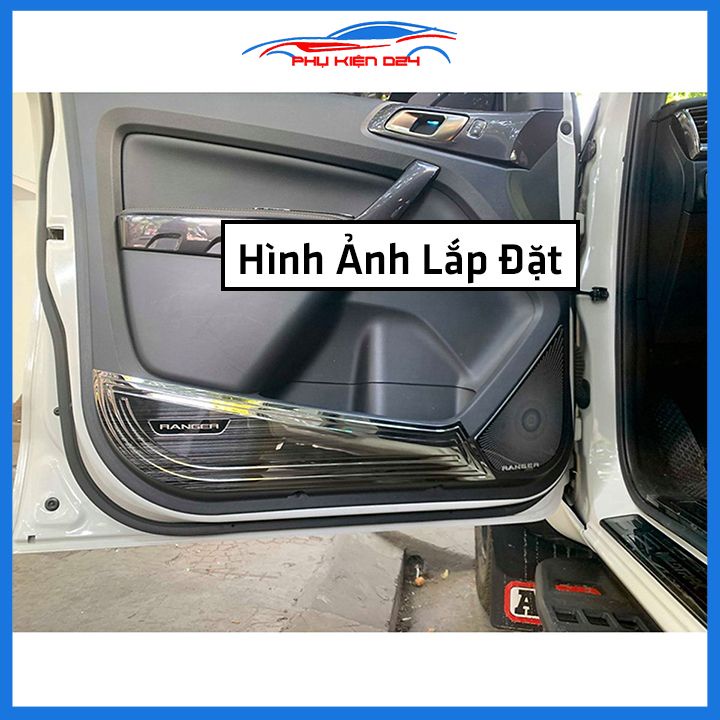 Bộ ốp tapli Ranger 2016-2021 vân Titan chống xước va đập khi mở cửa và làm đẹp xe
