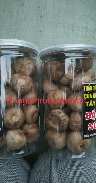 Tỏi đen cô đơn hộp 300g to dẻo thơm đặc sản Sơn La