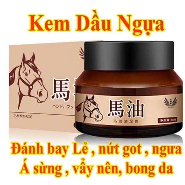 Kem Dầu Ngựa Nứt Gót Chân, Nẻ Da Tay Hàng Chất Lượng 30gr