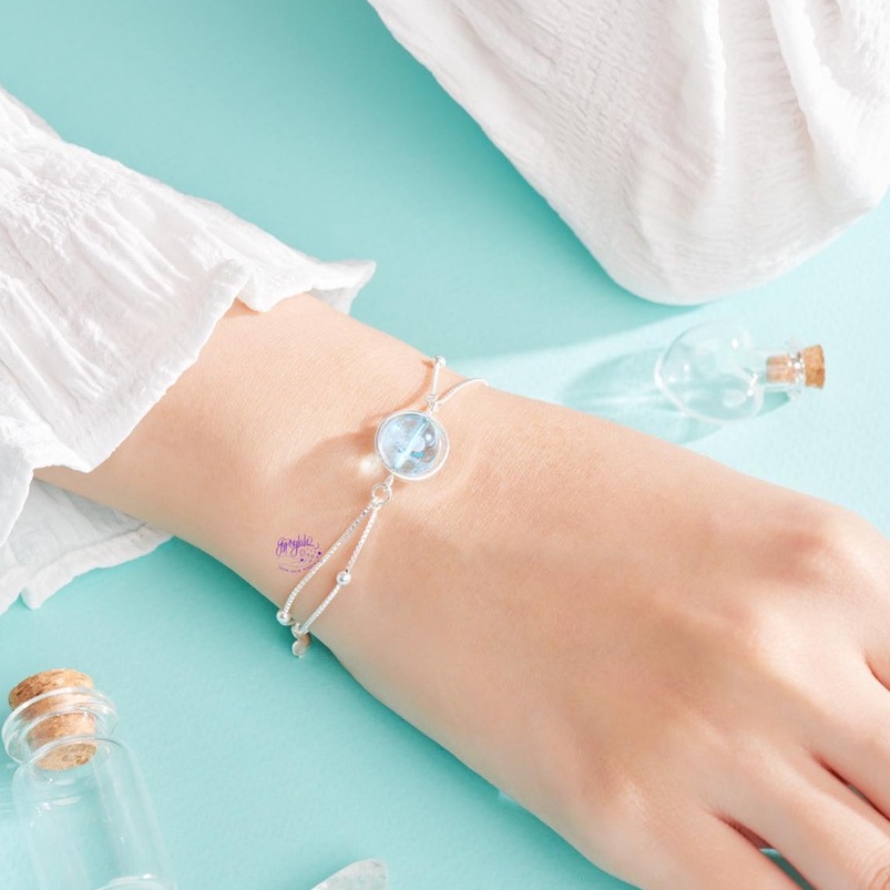 Vòng Tay Round Đá Topaz Thiên Nhiên Tình Yêu Hy Vọng SP003339 Gypsy.lala