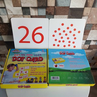 Sách Bộ Thẻ Flashcard Toán Dot Card Theo Phương Pháp Glenn Doman Giáo Dục Sớm Từ 3 Tháng Đến 6 Tuổi
