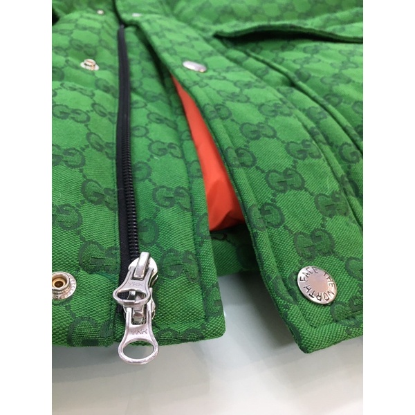 Áo khoác phao cho nữ họa tiết chữ thương hiệu Gucci GC cao cấp