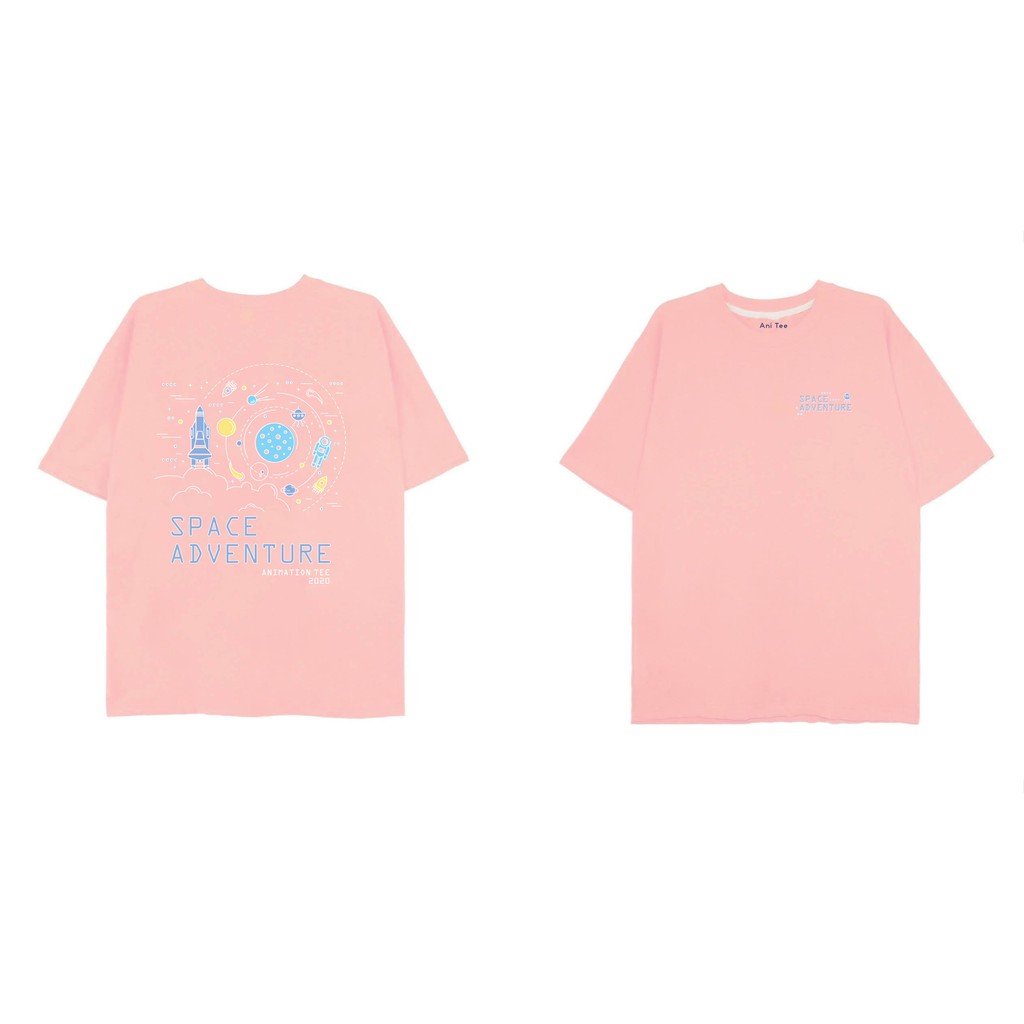 Áo Thun Unisex Tay Lỡ Form Rộng - Space Adventure
