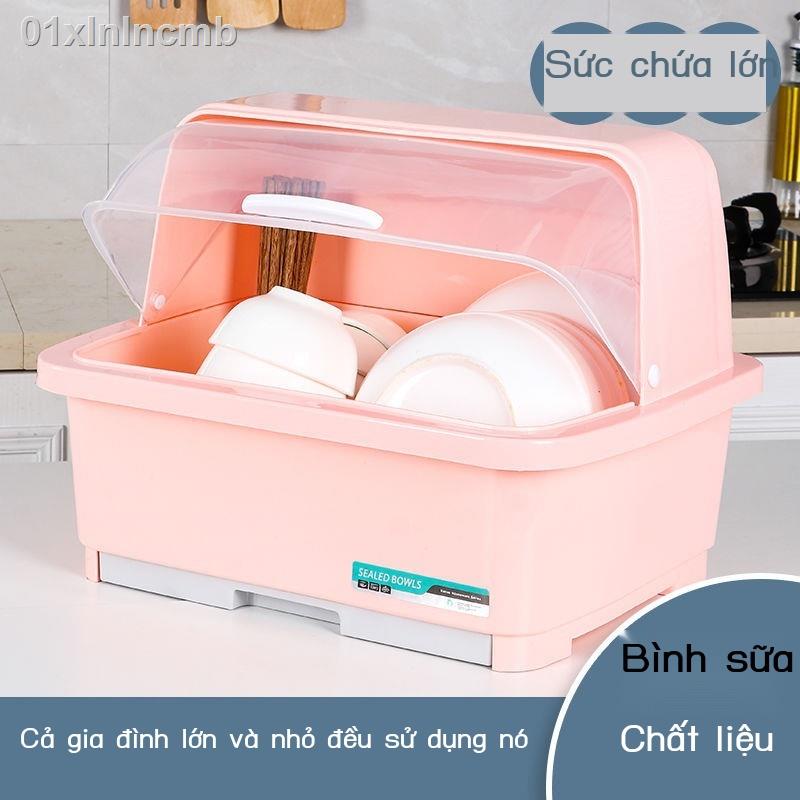 ◊ ❒ ( Sẵn)01xlnlncmbTủ bếp nhựa lớn có nắp đậy giá để bát úp hộp đựng đĩa bộ đồ ăn