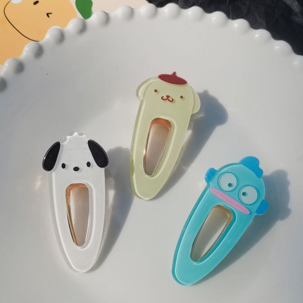 Kẹp tóc hình chú chó Cinnamon dễ thương phong cách Hàn Quốc cho nữ