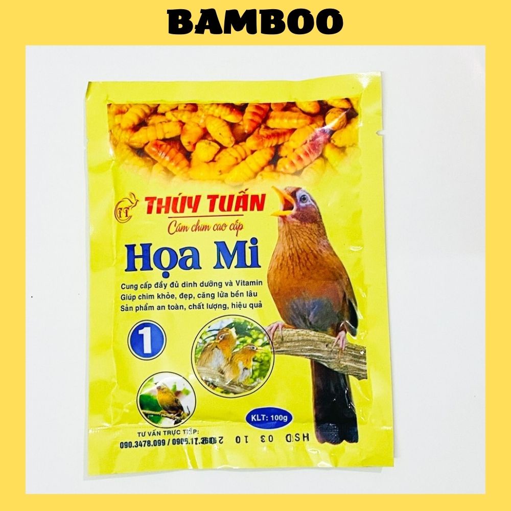 Cám chim họa mi Thúy Tuấn số 1 cao cấp 100gram - Cám chim Thúy Tuấn giá rẻ