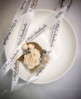 HOA CAI AO HANDMADE - Cành hồng