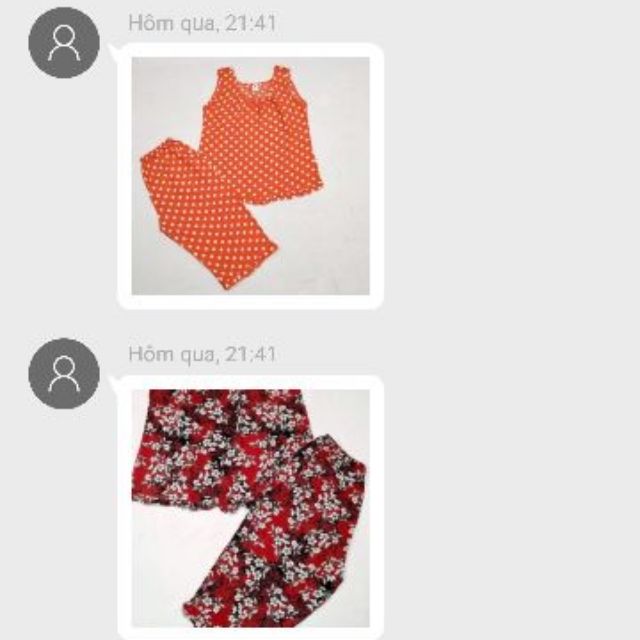 Combo 6 bộ tole quần lững size 2(50-55 kí)
