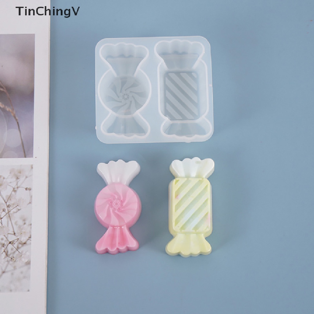 Khuôn Silicone Làm Trang Sức Hình Viên Kẹo Xinh Xắn