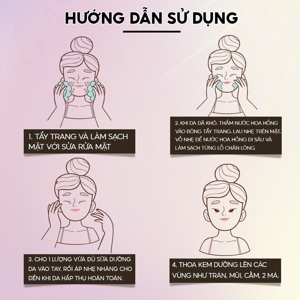 Bộ dưỡng trắng da săn chắc chiết xuất từ Collagen 3W Clinic Hàn Quốc giúp da sáng mềm mịn [Nước Hoa Hồng+ Kem]