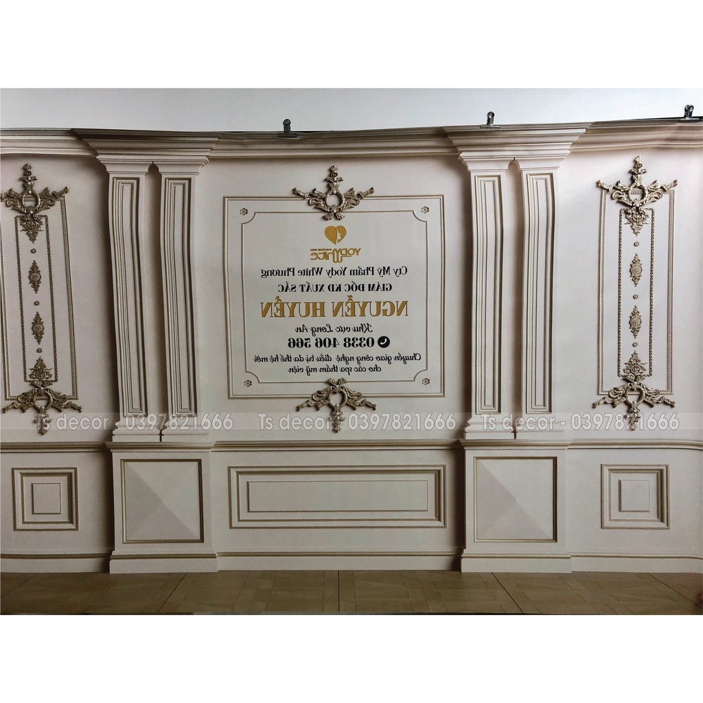 Phông nền livestream chụp ảnh sử dụng keo dán cố định lên tường