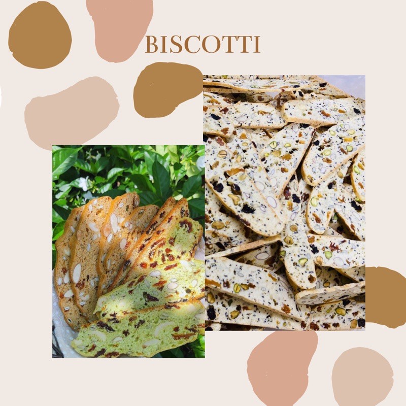 BISCOTTI VỊ HẠNH NHÂN VÀ QUẢ KHÔ